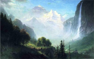  Suiza Pintura - Cataratas Staubbach cerca de Lauterbrunnen Suiza Albert Bierstadt
